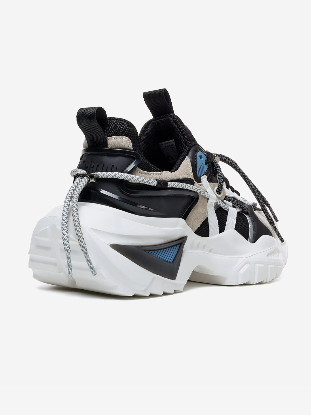 Back angle of Rocket Boost Nimbus Sneakers – Funky low top designer shoes for men
